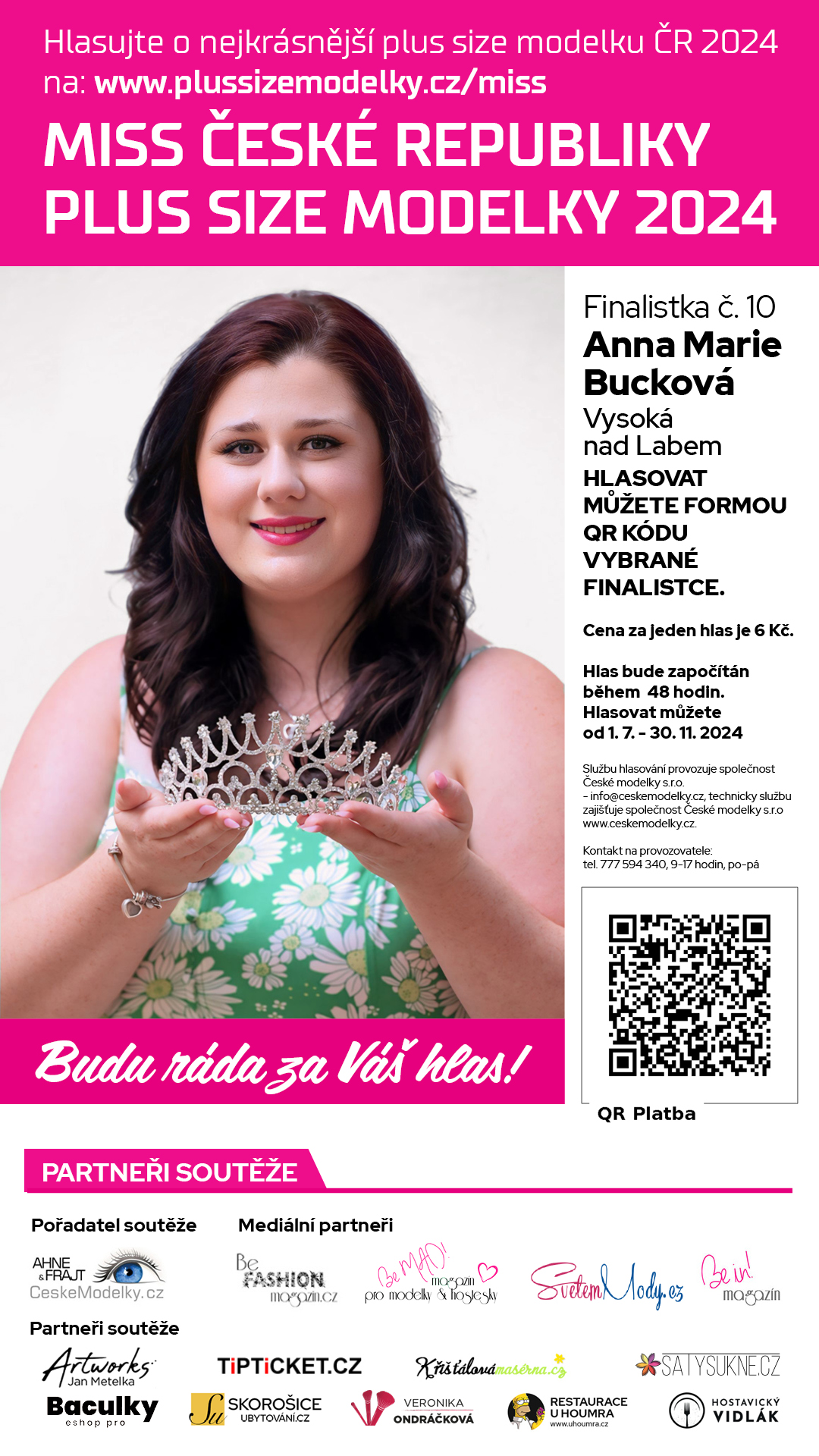 Anna Marie Buckov finalistka s slem 10 soute Miss Plus Size modelky R 2024