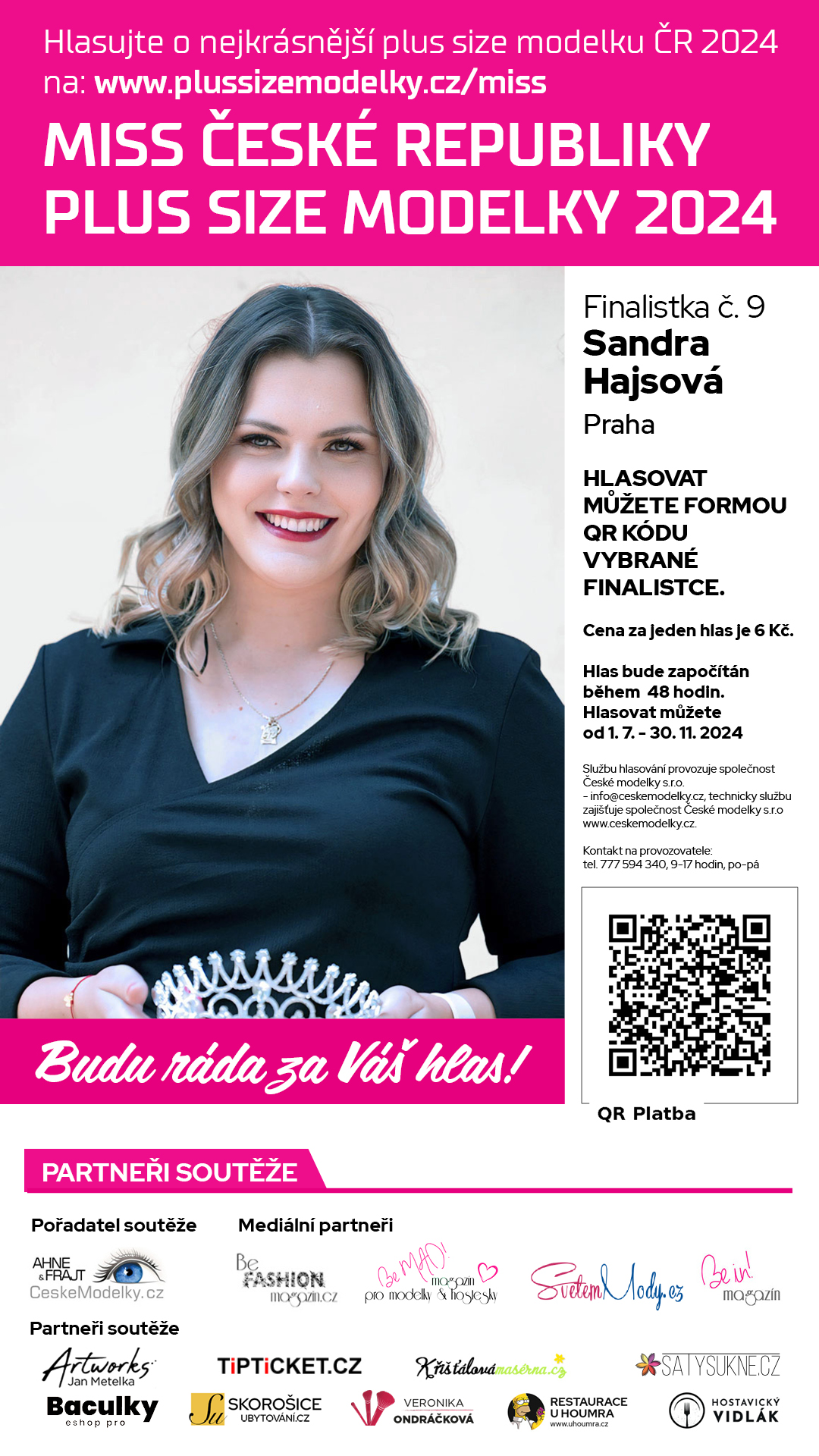  Sandra Hajsov finalistka s slem 9 soute Miss Plus Size modelky R 2024