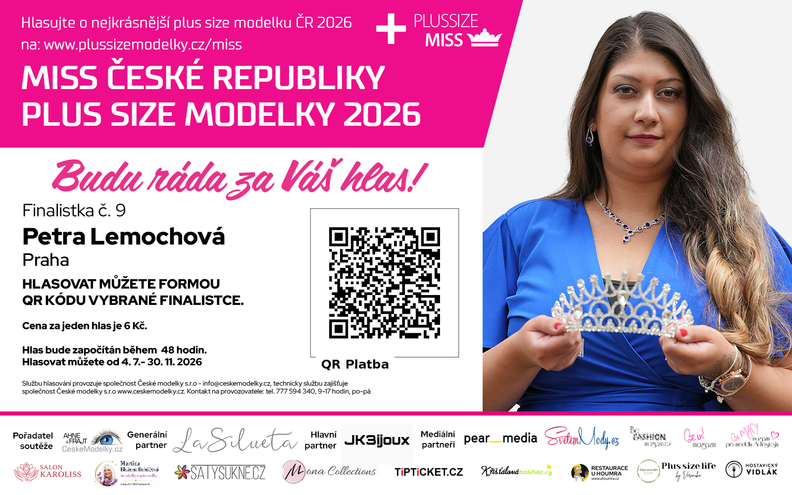 Petra Lemochov� � videomedailonek finalistky �. 9 | Miss Plus Size Modelky �esk� republiky 2026