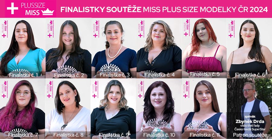 Znme finalistky ptho ronku soute Miss Plus Size modelky R 2024!