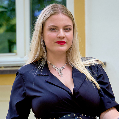 Finalistka s ��slem 5 Vendula K��ov� sout�e Miss Plus Size Modelky �esk� republiky 2025