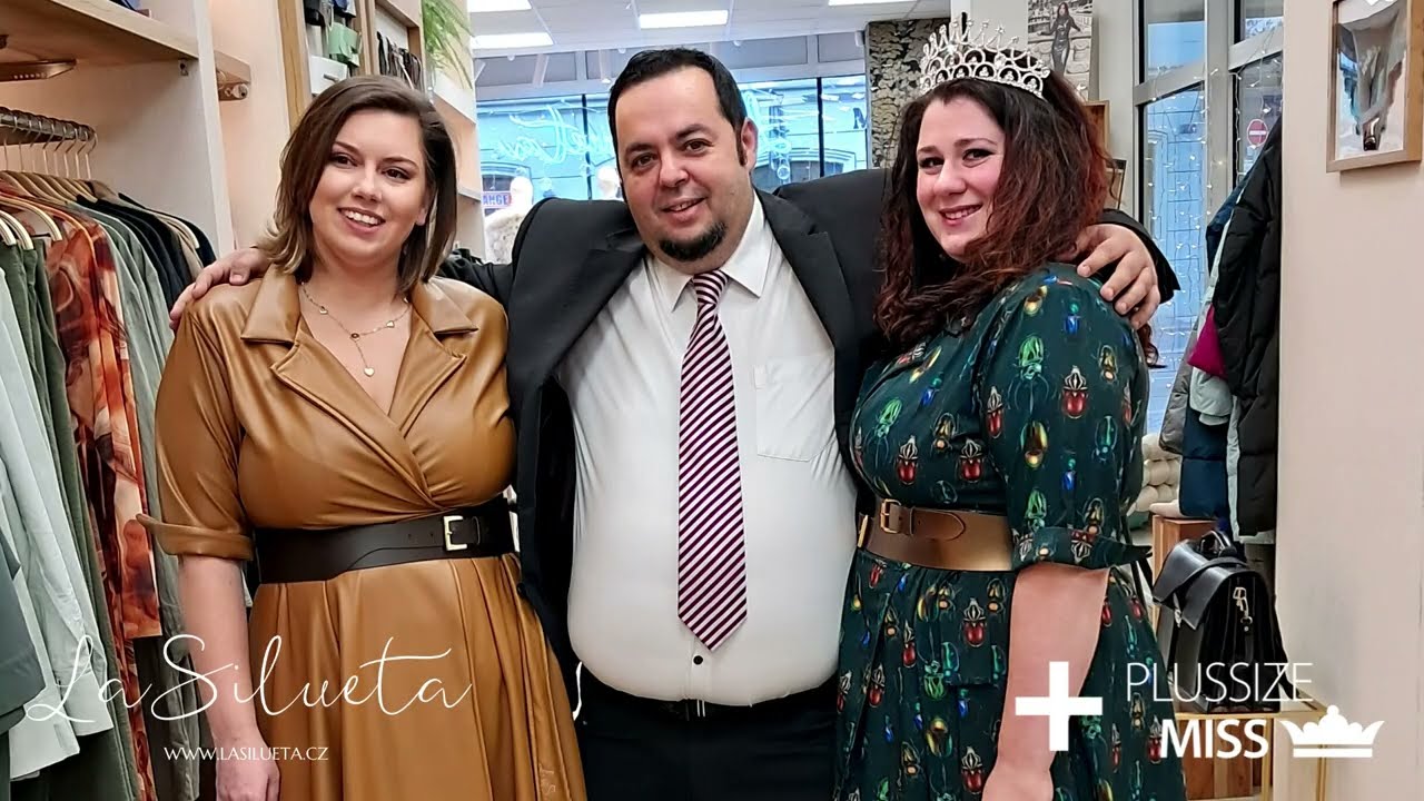 Nat��en� s �eskou televiz� s Miss Plus Size Modelky �R 2024 v butiku La Siluete!