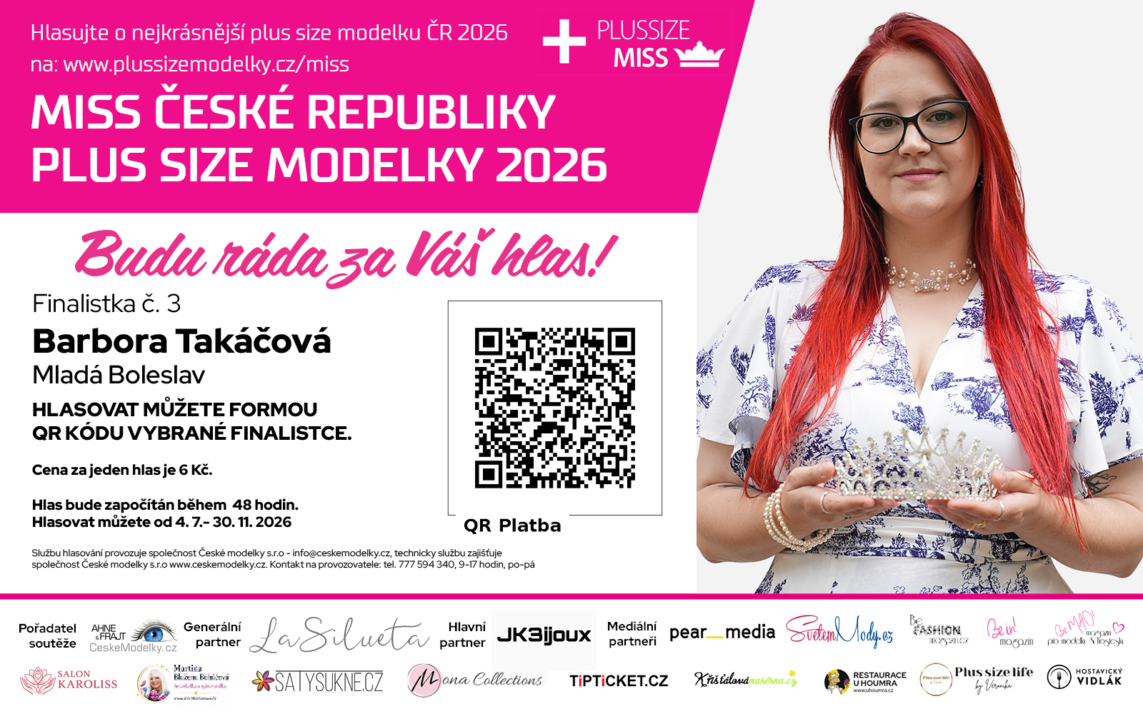 Známe finalistky sedmého ročníku celostátní soutěže Miss Plus Size modelky České republiky 2026!