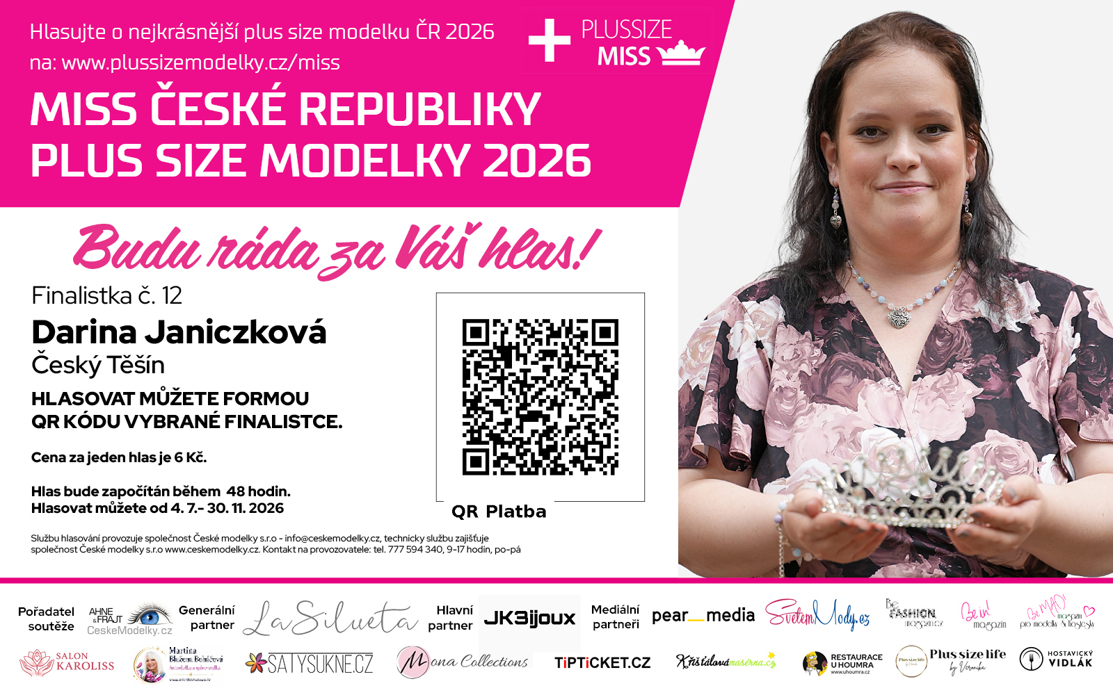 Známe finalistky sedmého ročníku celostátní soutěže Miss Plus Size modelky České republiky 2026!