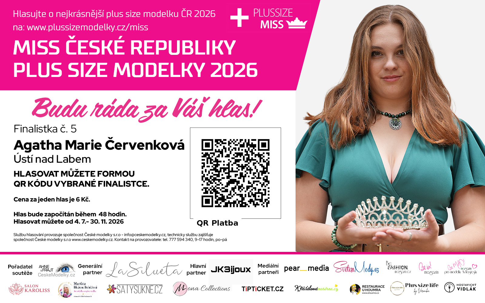 Známe finalistky sedmého ročníku celostátní soutěže Miss Plus Size modelky České republiky 2026!