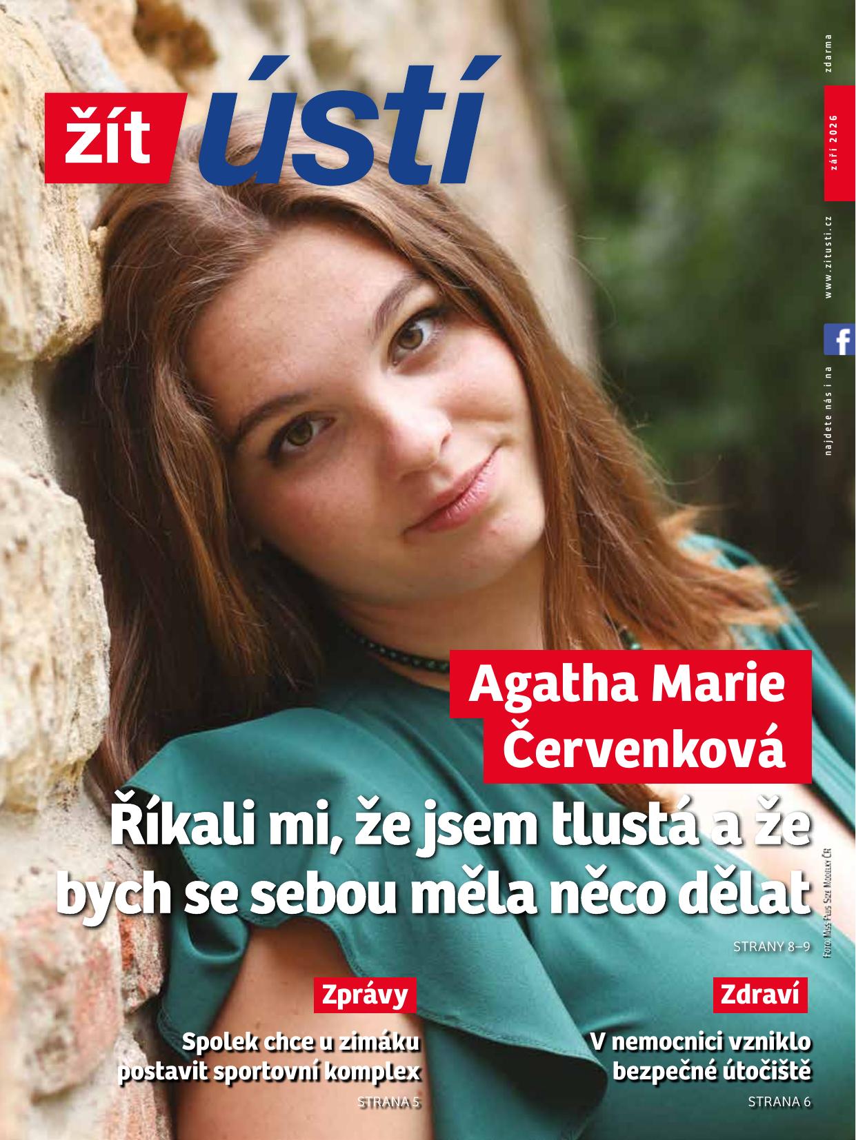 Agatha Marie Červenková z Ústí nad Labem zaujala i magazín Žít Ústí