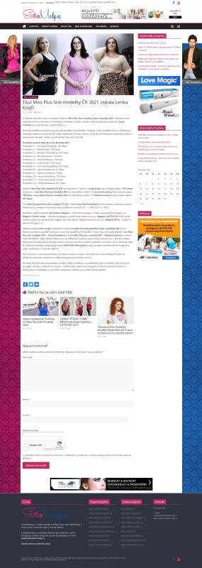 Napsali o n%E1s - Miss Plus Size modelky