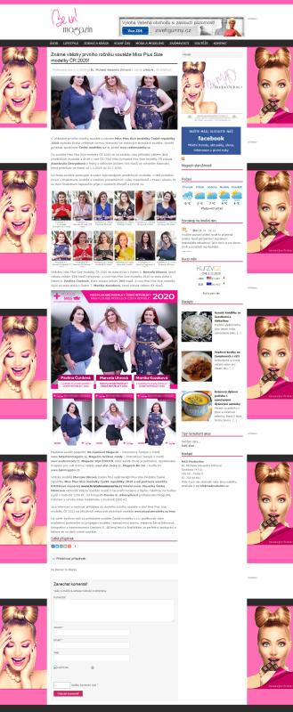 Napsali o n%E1s - Miss Plus Size modelky