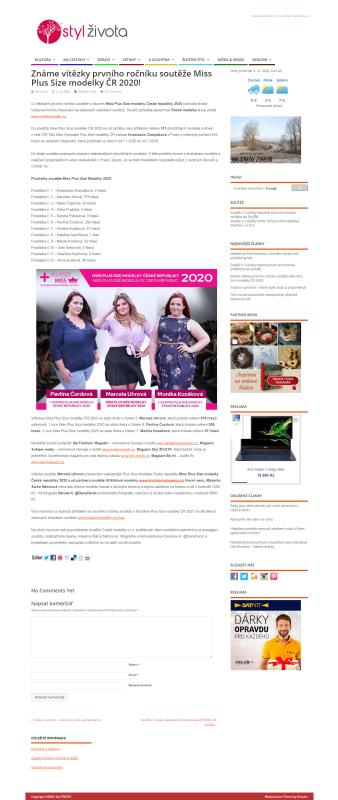 Napsali o n%E1s - Miss Plus Size modelky