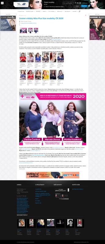 Napsali o n%E1s - Miss Plus Size modelky