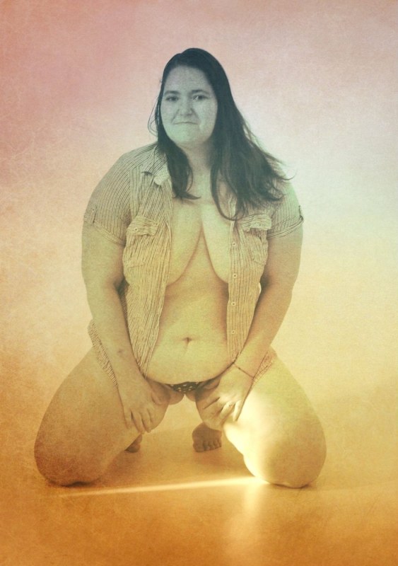 Plno�t�hl� modelky, plus size modelka, baculky