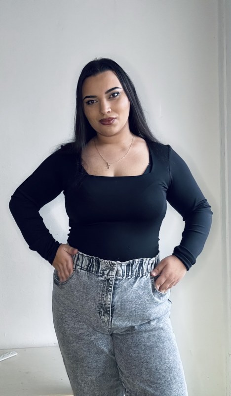 Plno�t�hl� modelky, plus size modelka, baculky