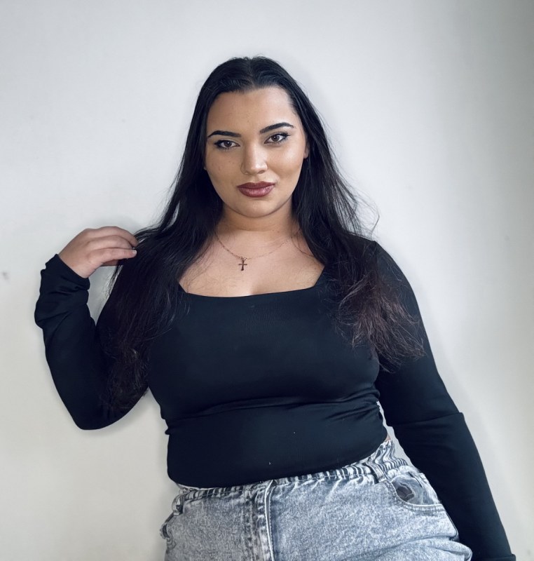 Plno�t�hl� modelky, plus size modelka, baculky