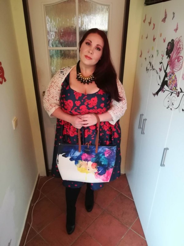 Plno�t�hl� modelky, plus size modelka, baculky