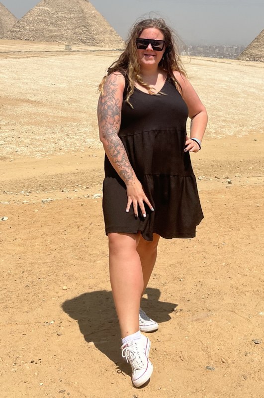 Plno�t�hl� modelky, plus size modelka, baculky