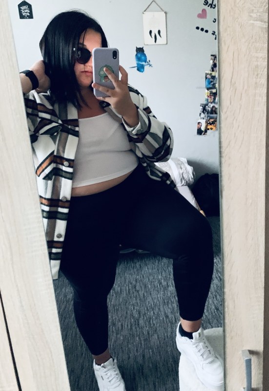Plno�t�hl� modelky, plus size modelka, baculky