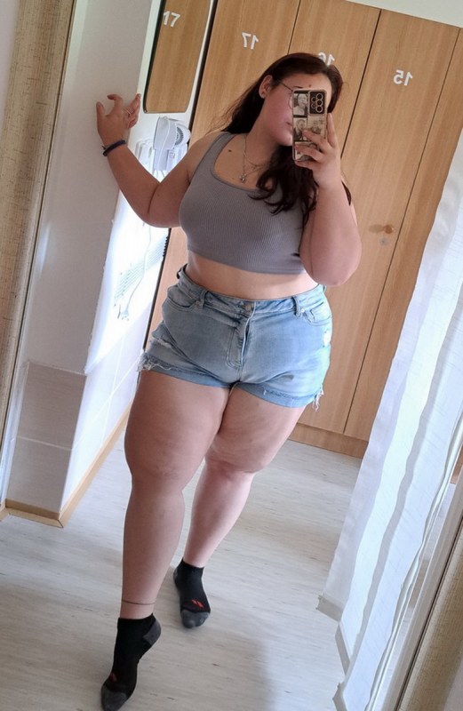 Plno�t�hl� modelky, plus size modelka, baculky