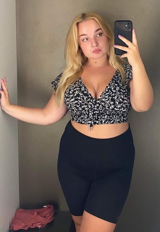 Plno�t�hl� modelky, plus size modelka, baculky