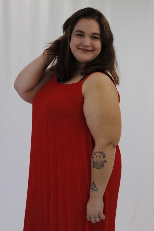 Plno�t�hl� modelky, plus size modelka, baculky